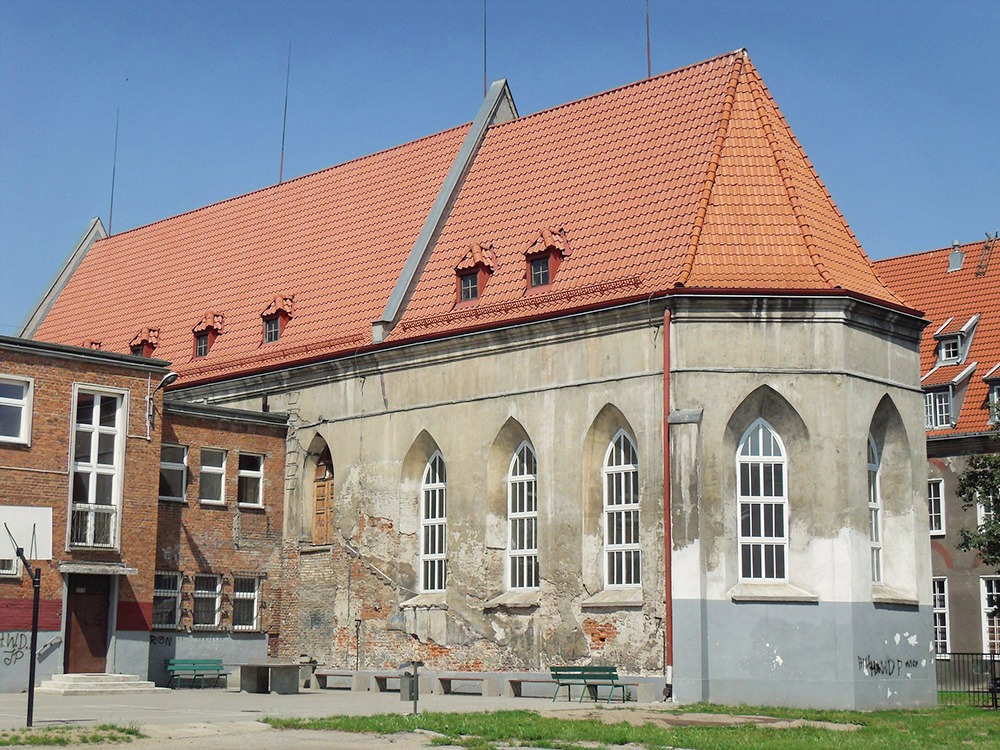 Barokowy portal dawnego domu opieki szpitala św. Ducha przy ul. U Furty 3 w Gdańsku